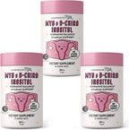 Legendairy Milk Myo Inositol and D Chiro Inositol Supplement for Women, 40:1 Ratio, Sugar Free Vegan Chewable Tablets, Cherry Flavor, 90 Day Supply, Pack of 3
