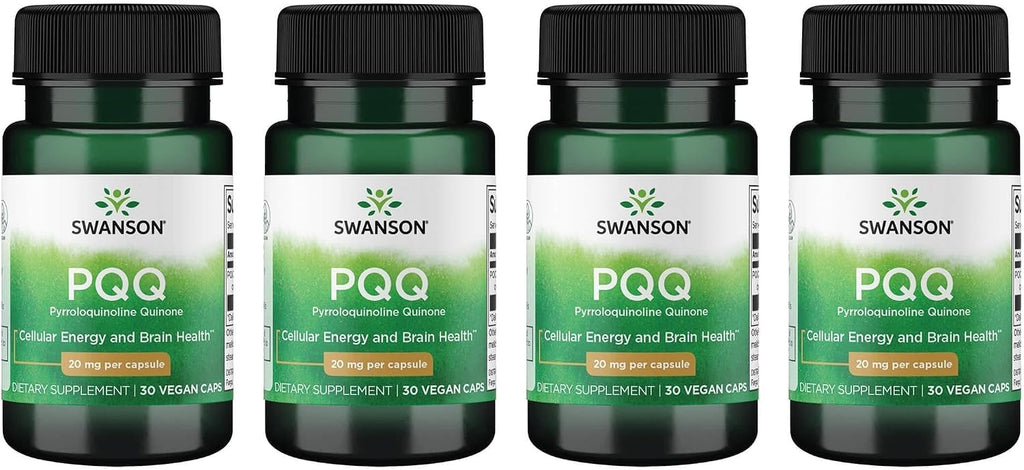 Swanson PQQ 20 mg 30 Cápsulas Vegetales (Paquete de 3)