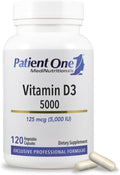 Patient One Vitamina D3 5.000 UI – 120 Cápsulas (Pack de 2)