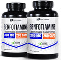 Healthfare Benfotiamina 300mg | 200 Cápsulas | Forma Liposoluble de Vitamina B1 | No-GMO | Sin Gluten (2-Pack)
