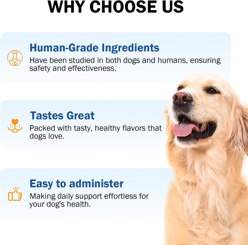 Zinc para Perros - Suplemento de Apoyo Cardíaco, Piel y Pelaje, Función Inmune con Biotina, Selenio y Vitaminas