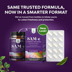 Natures Craft SAM-e 200mg - Suplemento de S-Adenosilmetionina, 60 Cápsulas Veganas