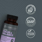Active Focus & Balance de Sunwarrior - Nootrópico con Ashwagandha, Rhodiola y Reishi - 60 Cápsulas Veganas