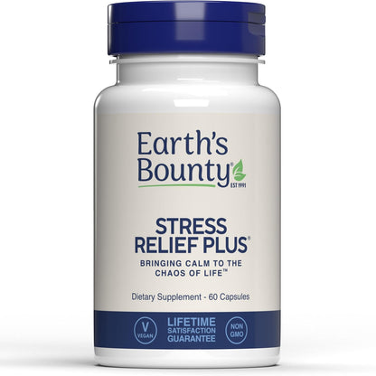 Earth's Bounty Stress Relief Plus - 60 – Reducir la fatiga: Al gestionar el estrés de manera efectiva, ayuda a – Image 1