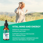 Vimergy Vitamina B12 Líquida Orgánica 2500 mcg - Metilcobalamina y Adenosilcobalamina