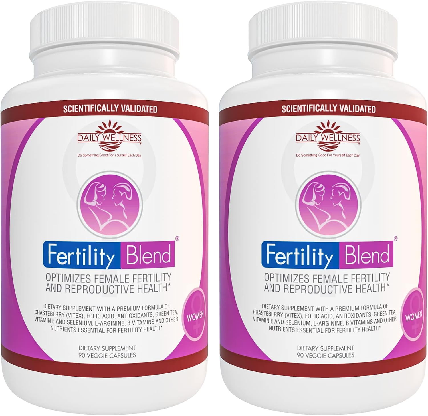 Daily Wellness for Women – Suplemento de Bienestar Femenino con Vitaminas, Minerales y Antioxidantes – 2 Pack