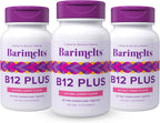 BariMelts Vitamin B12 Plus, 90 Comprimidos de Disolución Rápida (Suministro para 3 Meses)