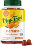 MegaFood C Defense - Gomitas de vitamina C con alimentos reales, sabor cítrico, 70 uds.