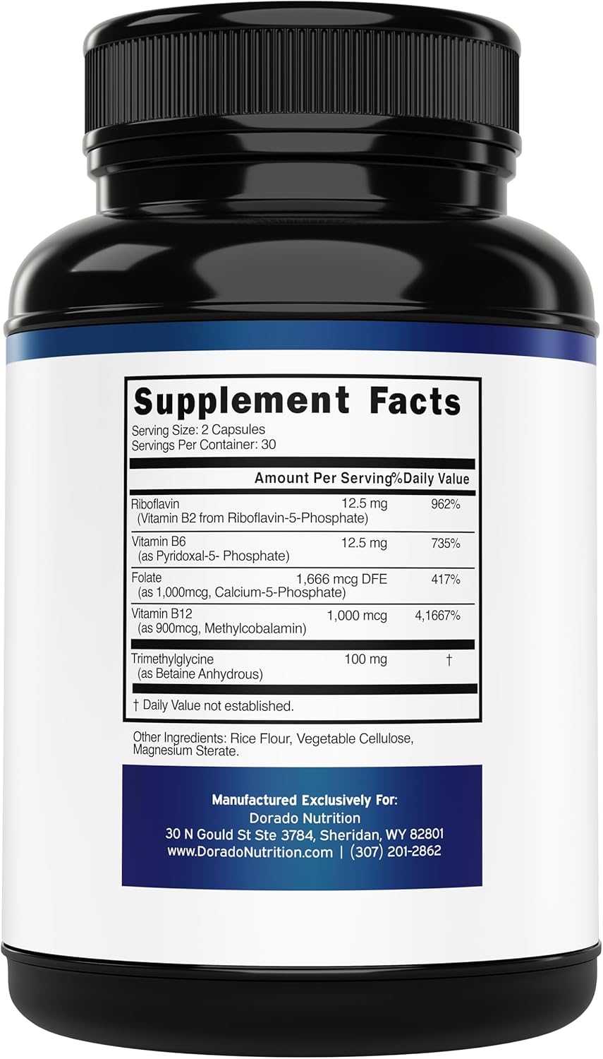 Multivitamínico Metilado - Complejo B Metilado con TMG y Metilfolato - Sin Gluten - 120 Cápsulas