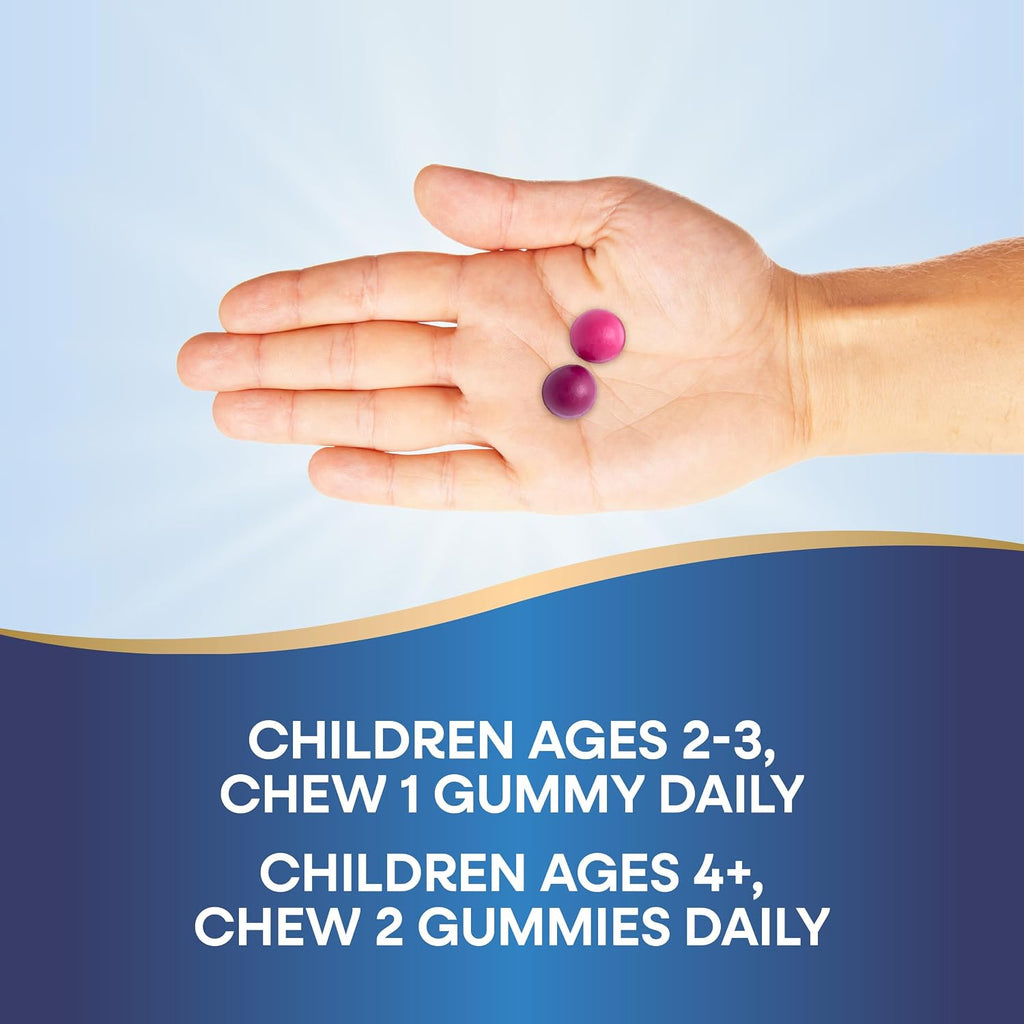 Nature's Way Gomitas para Huesos y Músculos en Crecimiento para Niños - Calcio, Magnesio, Vitamina D3 y K1 - 60 Gomitas Sabor Berry