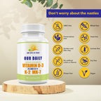 Our Daily Vites Vitamina D3 25.000 UI + K2 - Combinación de Alta Potencia