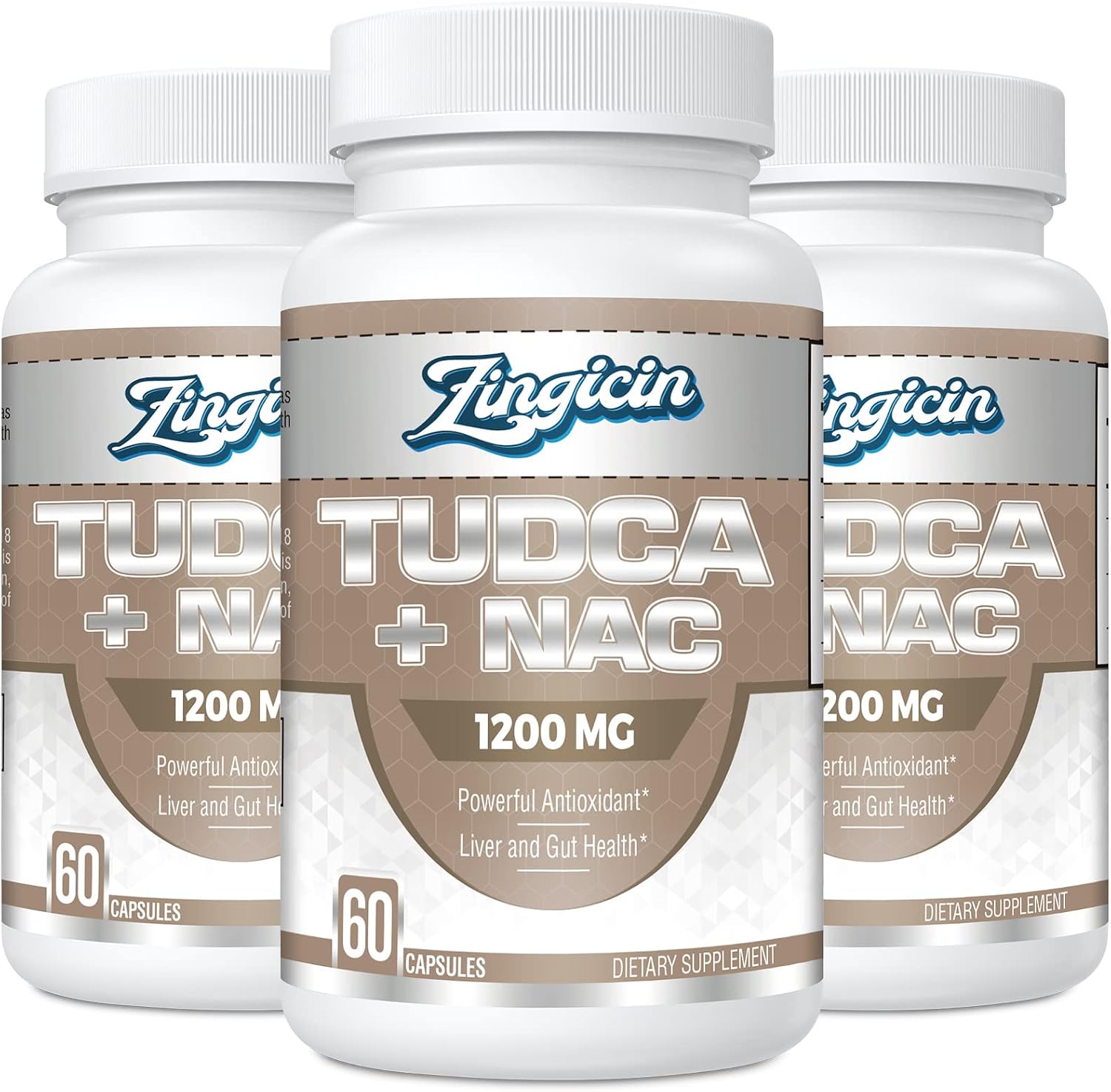 Zingicin TUDCA con NAC 1200 mg - 180 Cápsulas