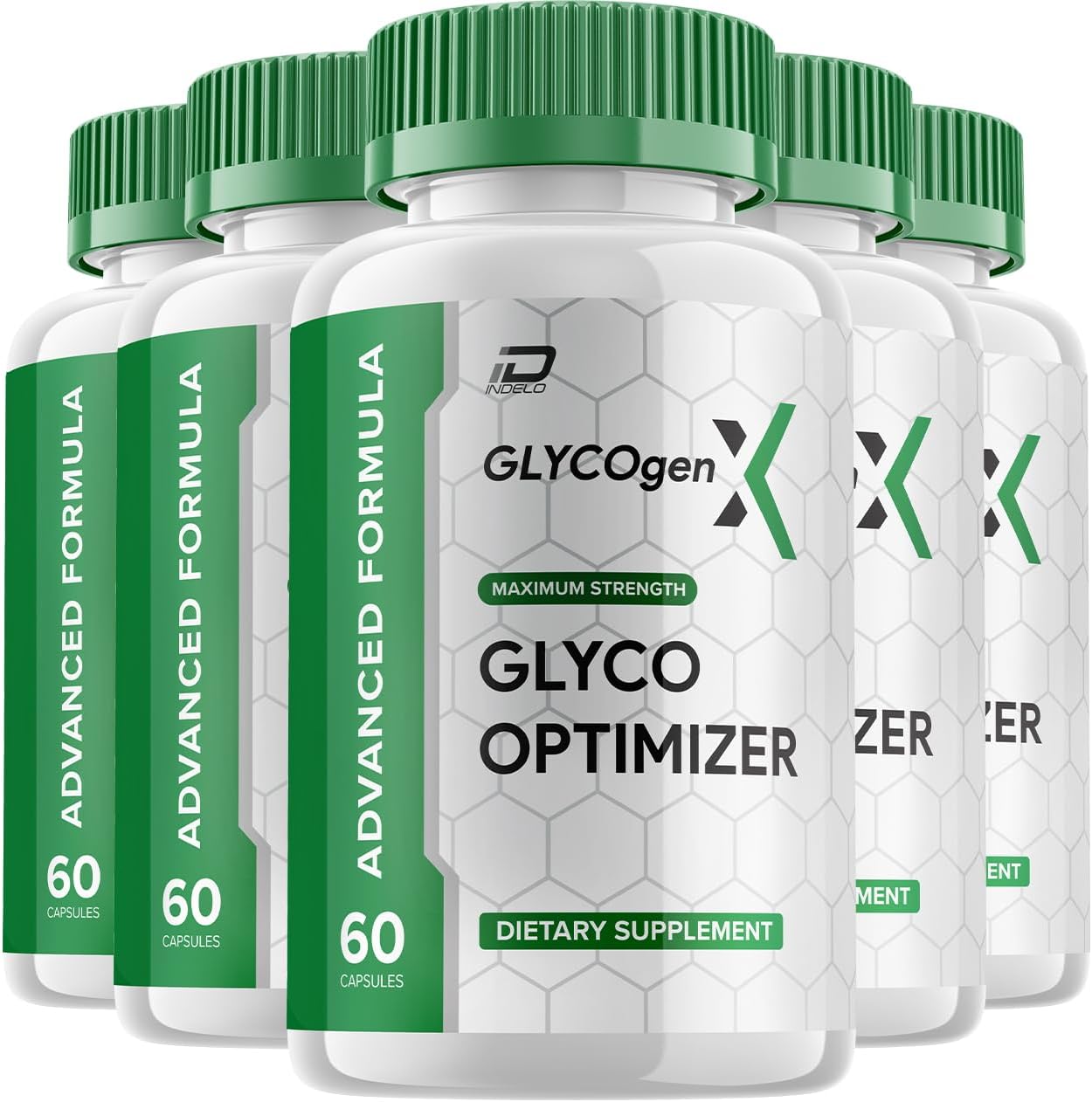 GlycogenX Glyco Optimizer - Suplemento en Cápsulas, 5 Paquetes (300 Cápsulas)