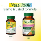 MegaFood Baby & Me 2 - Vitaminas prenatales con folato, colina, hierro, yodo - 60 comprimidos (30 dosis)