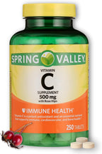 Vitamina C 500 mg con Rosa Mosqueta, 250 Comprimidos