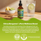Citrus Bergamot Extract 20:1 - Gotas Líquidas Veganas, Sin Gluten, No GMO (60 ml)