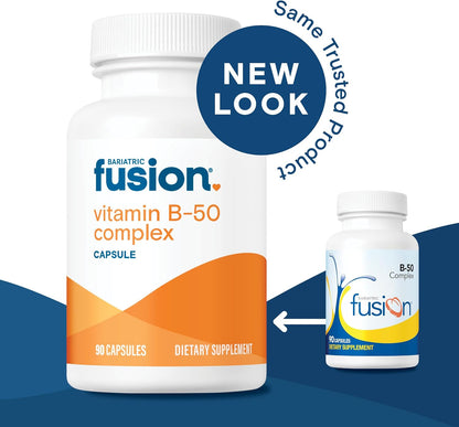 Bariatric Fusion Complejo B-50 | Vitaminas B – Suministro para 3 meses: 90 cápsulas por envase, con una dosis – Image 3