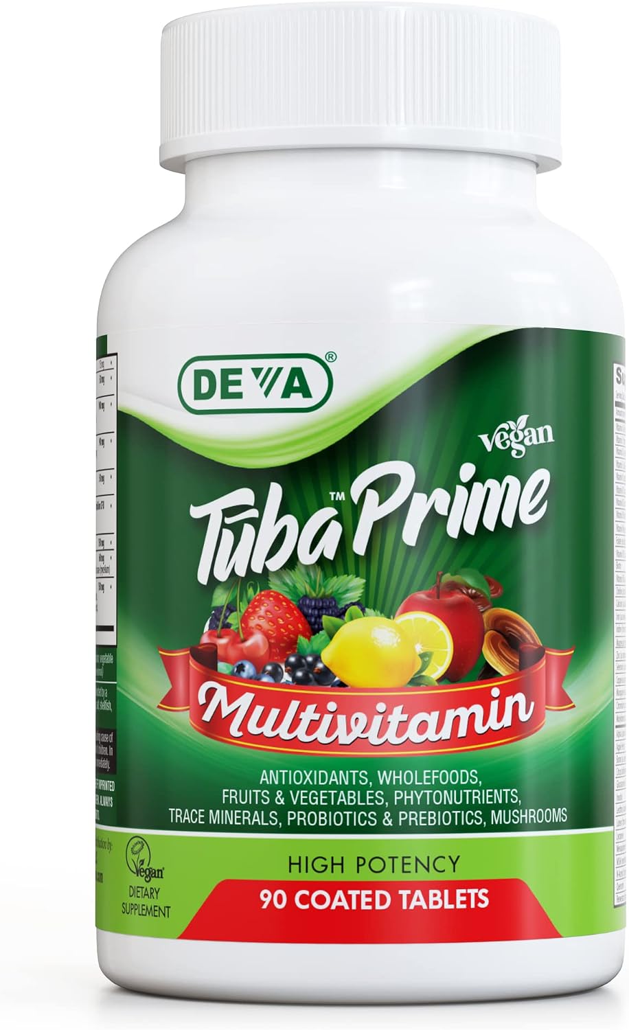 DEVA Tuba Prime Multivitamínico Vegano de Alta Potencia - 90 Comprimidos