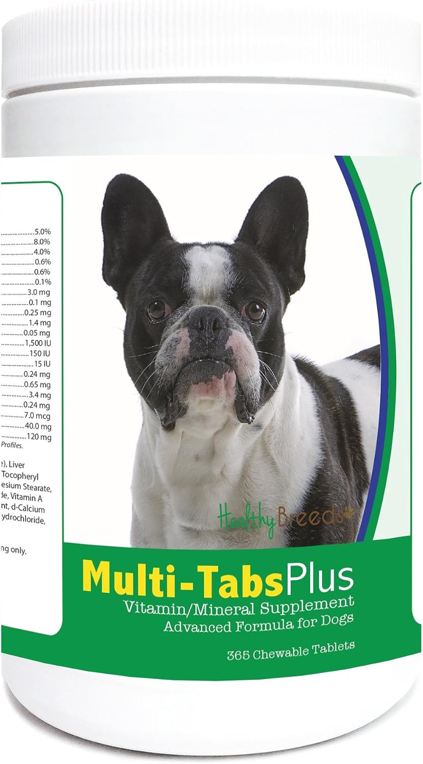 Healthy Breeds French Bulldog Multi-Tabs Plus Comprimidos Masticables 365 unidades