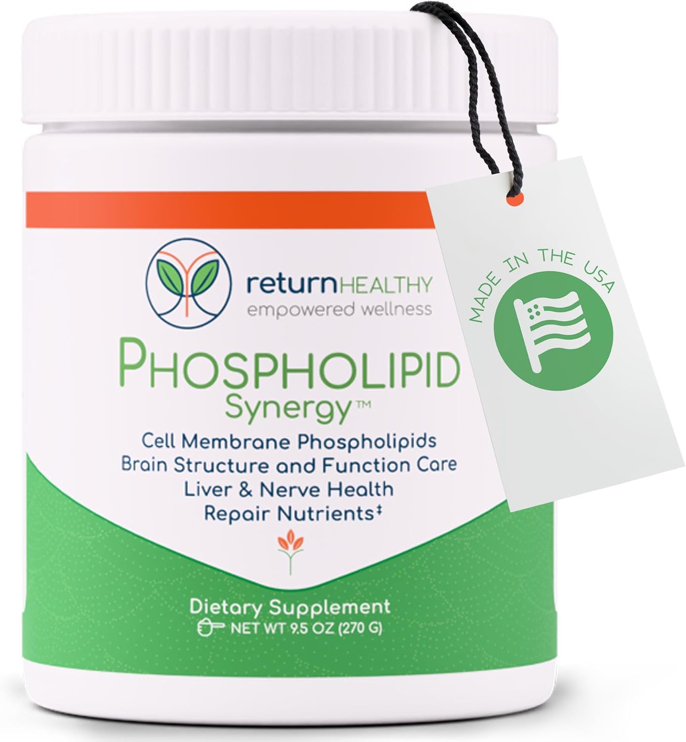 Return Healthy Phospholipid Synergy Powder - Antioxidante en Polvo para la Reparación Celular, 270 g