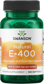 Swanson Vitamina E Natural 400 UI - 100 Cápsulas Blandas