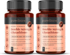 pureclinica Glutathione 1000 mg – 120 Tablets (2 x 60) with Vitamin C and Alpha Lipoic Acid