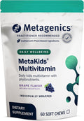 Metagenics MetaKids Multivitamin Soft Chews - Multivitamínico infantil con vitaminas A, C, D, E y complejo B - 60 gominolas masticables sabor uva