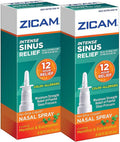 Zicam Intense Sinus Relief Spray Nasal Sin Drip, 0.5 oz (Pack de 2)
