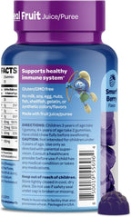 Gomitas de Apoyo Inmunológico Smurfs para Niños con Saúco, Vitamina C y Zinc - 40 uds