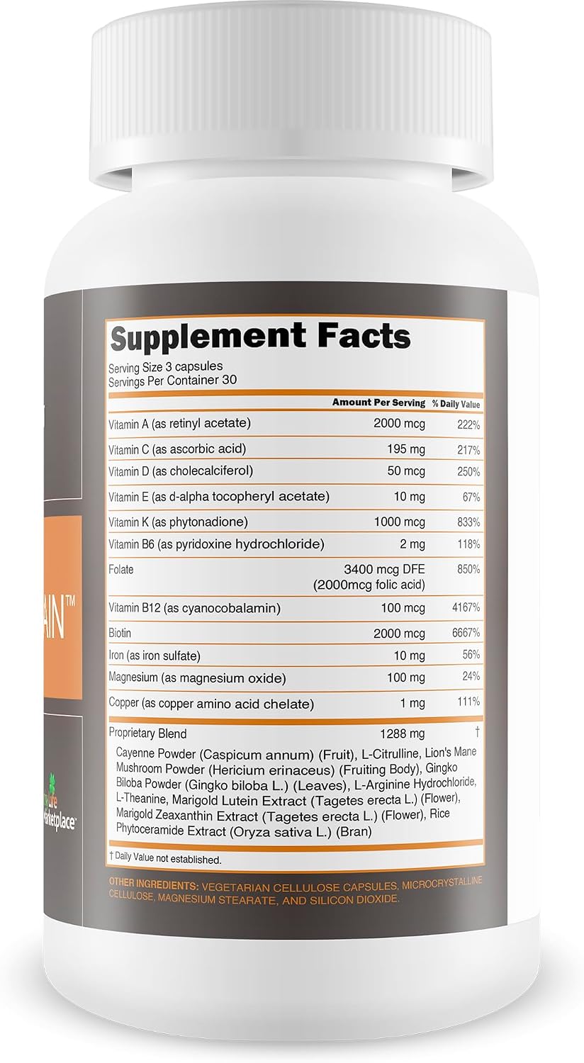 Asusto Nootropic Brain Supplement - Memoria y Enfoque Natural