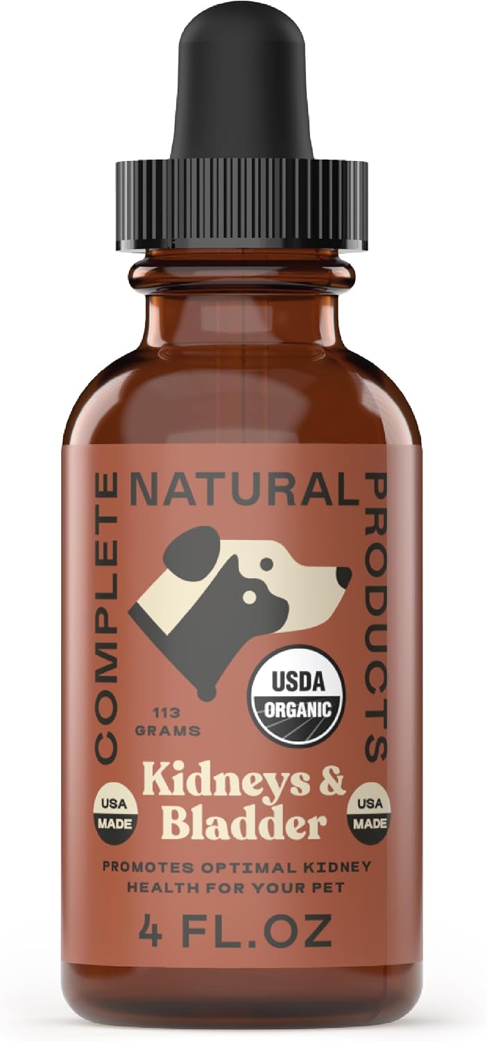 Complete Natural Products Concentrado Orgánico para Riñón y Vejiga para Mascotas - 118ml