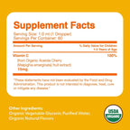 Feel Great Gotas Líquidas Orgánicas de Vitamina C para Niños y Bebés | Apoyo Inmunológico y Antioxidante | Fácil de Tomar | USDA Orgánico, Vegano, Sin OGM, Sin Gluten | 59 ml