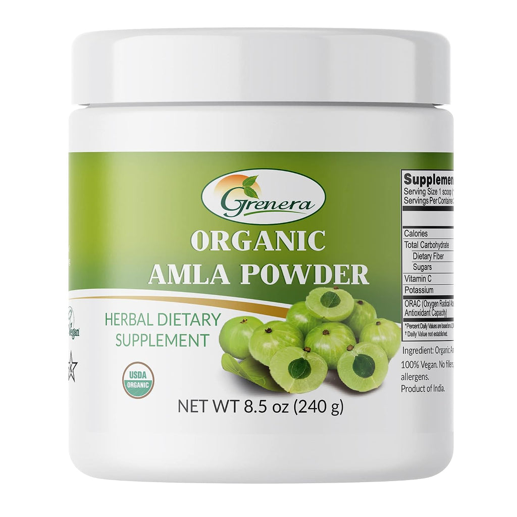 Grenera Organic Amla Powder - Polvo de Grosella India Orgánico USDA - 1 kg