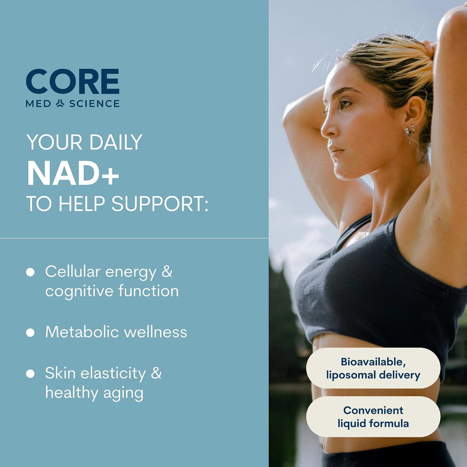Core Med Science NAD+ Liposomal Liquid - 100mg (118ml) | 30 Servings