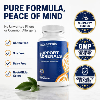 BioMatrix Complejo B con Adaptógenos, Cortisol y 5-MTHF | 120 Cápsulas Veganas – Image 8