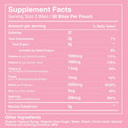 Pretty Thing Colostrum Bites para Mujer – 1g de Calostro Bovino con Biotina, Folato, Zinc y Vitaminas A, C, E – Suplemento de Belleza y Bienestar para Cabello, Piel y Sistema Inmunitario - 30 Bites