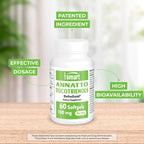 Supersmart Annatto Tocotrienols 100mg - Vitamin E Supplement with DeltaGold® - 60 Softgels