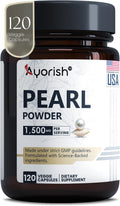 Ayorish Pearl Powder Capsules 1500mg | Polvo de Perla Orgánico Puro | 120 Cápsulas Veganas
