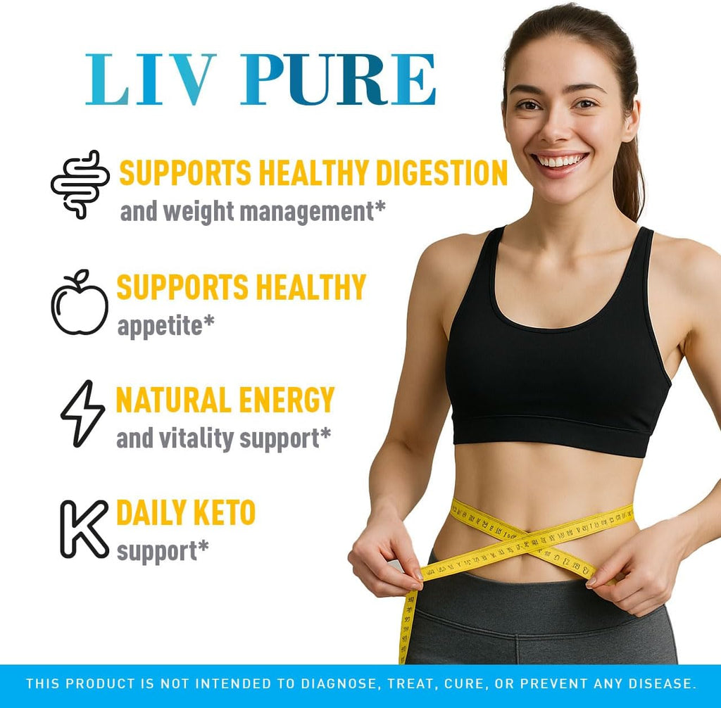 Liv Pure (3 Pack) 180 Cápsulas - Complemento Alimenticio para la Salud Hepática