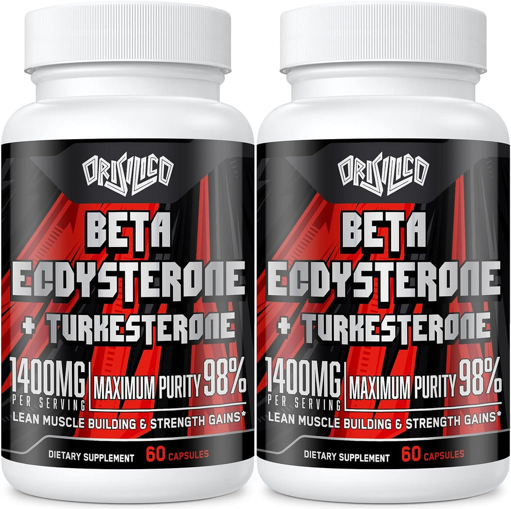 Orisilico Beta Ecdisterona y Turkesterona 1400 mg – 98% Pureza – 60 Cápsulas