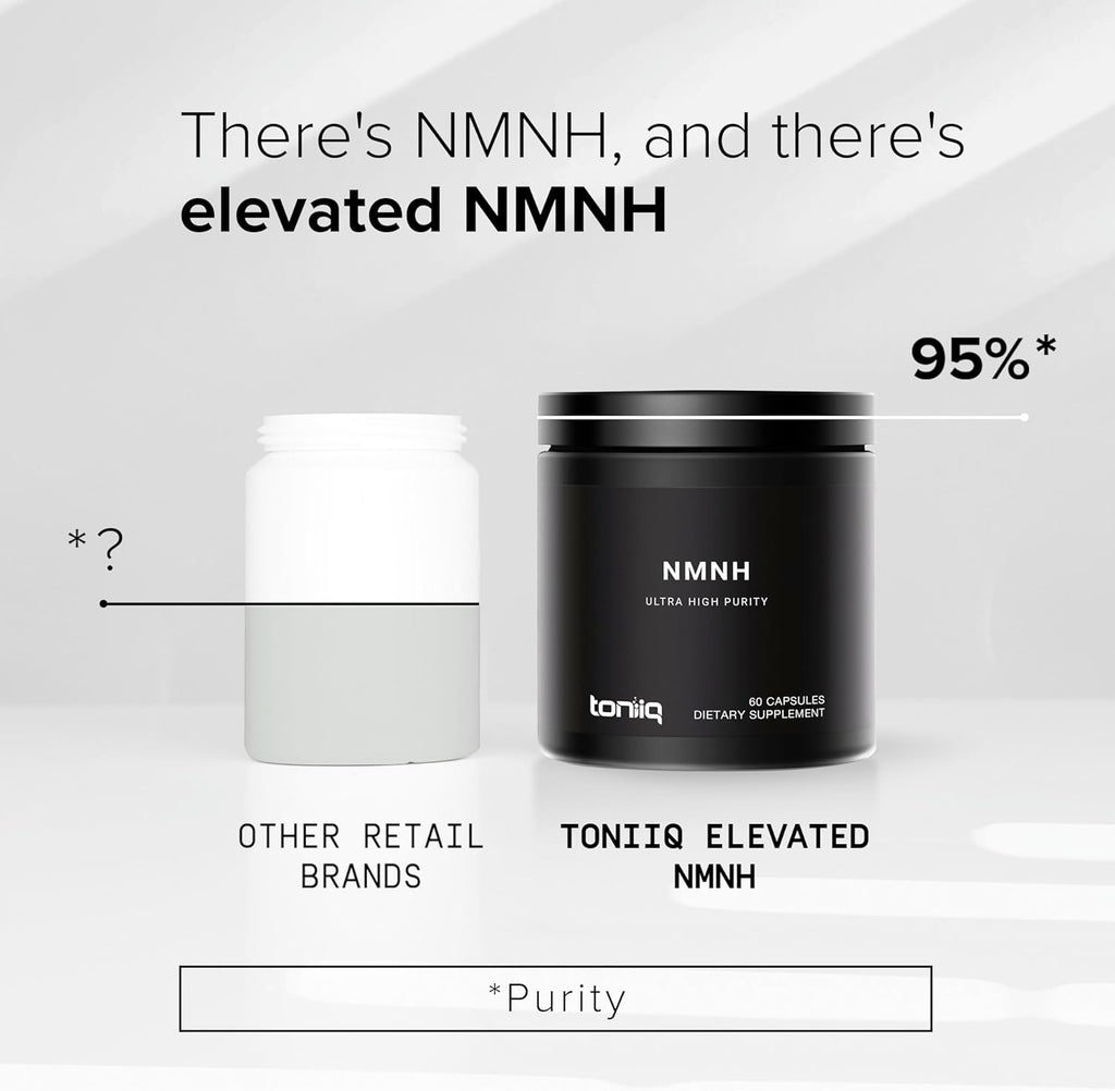 Toniiq NMNH Suplemento – UthPeak™ – 95% Pureza para NAD+ y Soporte al Envejecimiento Saludable