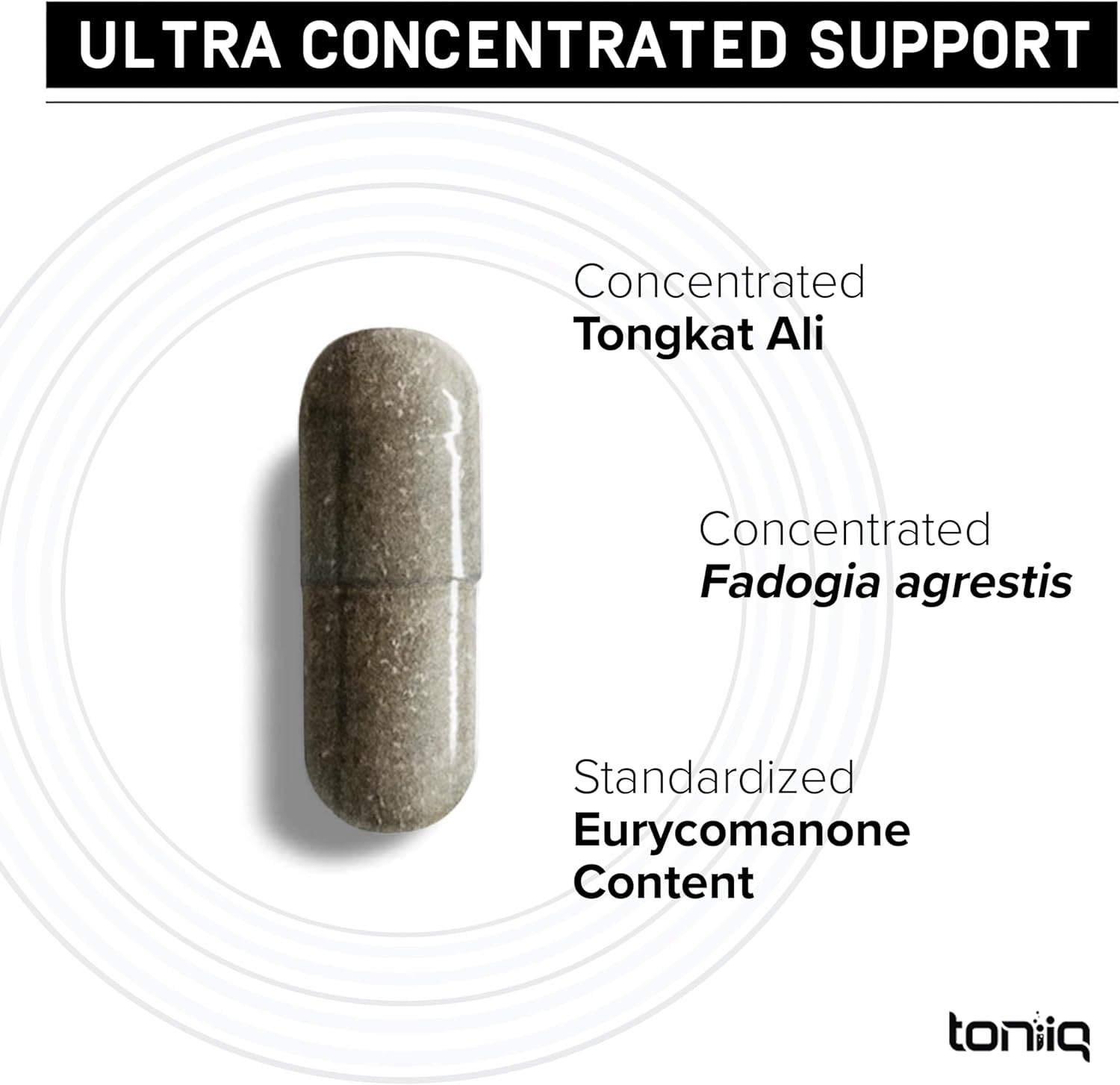 Tongkat Ali Fadogia Agrestis - Ultra High Potency 200:1 Tongkat Ali & 30:1 Fadogia Agrestis - 2% Eurycomanone - Third-Party Lab Tested - 120 Capsules