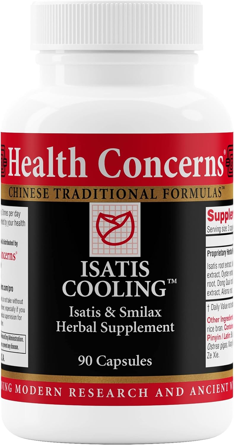 Health Concerns Isatis Cooling – Suplemento herbal chino para apoyo inmunitario y digestivo – 90 cápsulas