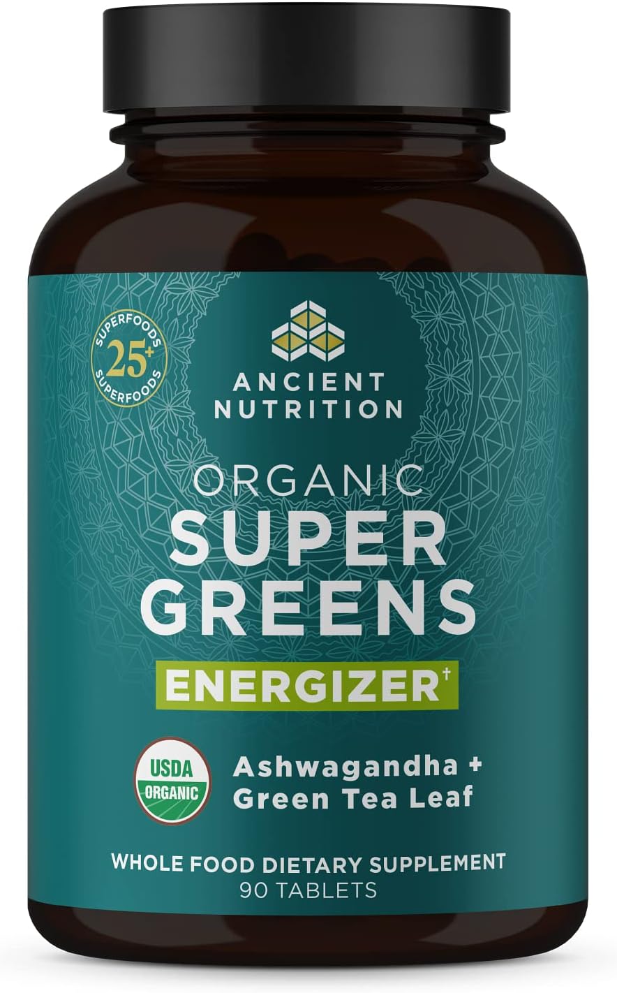 Ancient Nutrition Super Greens con Probióticos - 90 Comprimidos