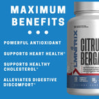LMNITRIX Bergamota Cítrica 1200 mg - 60 Cápsulas - Vegano, Sin Gluten