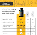 Citrus Bergamot Extract 1000mg – 180 Cápsulas – Eleva Nutrition