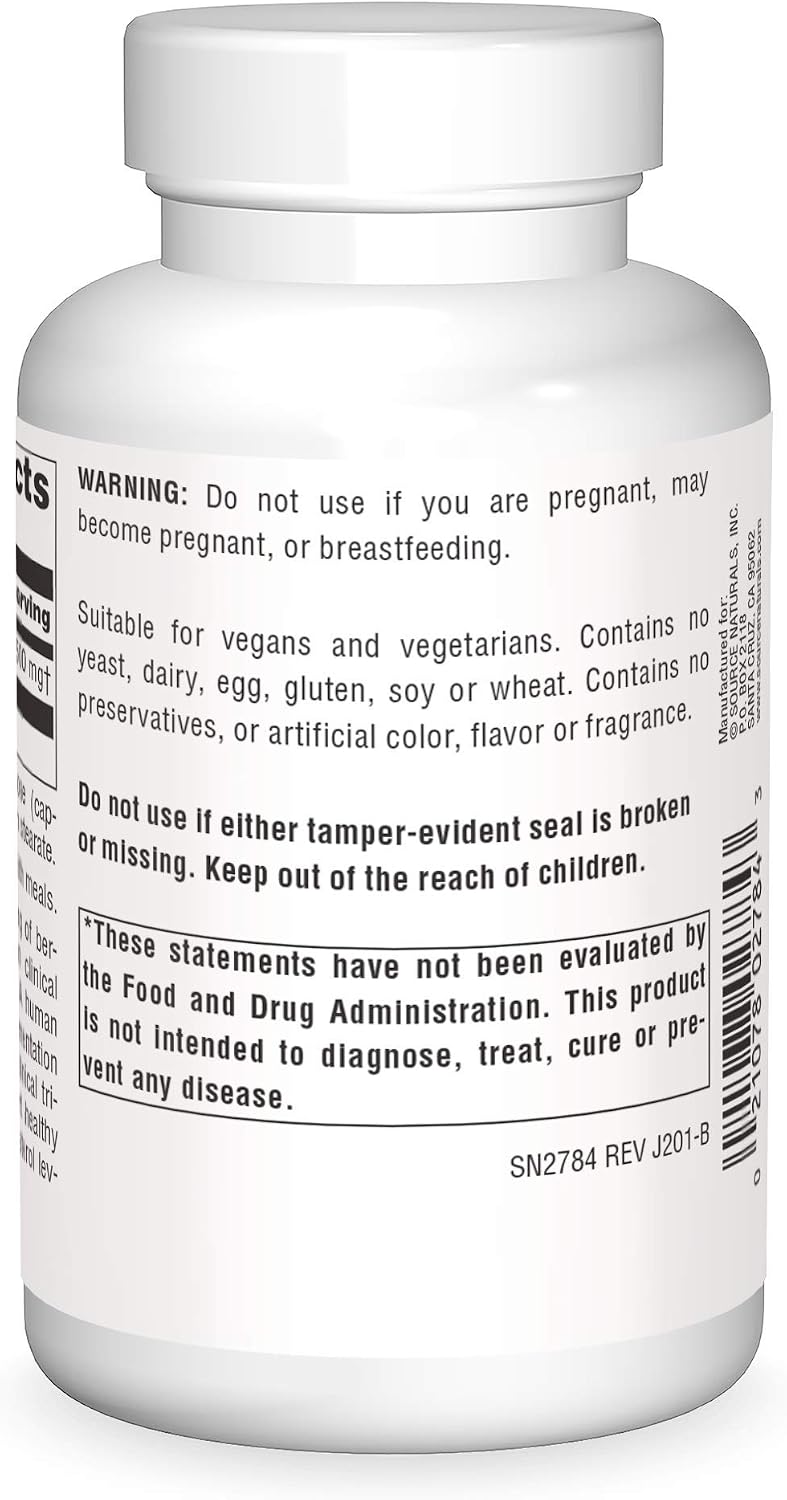 Source Naturals Berberina 500 mg, 120 Cápsulas Vegetales