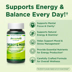 Energía Natural Sin Cafeína con Ashwagandha, Maca y Magnesio - 60 Cápsulas - Innervis Nutrition