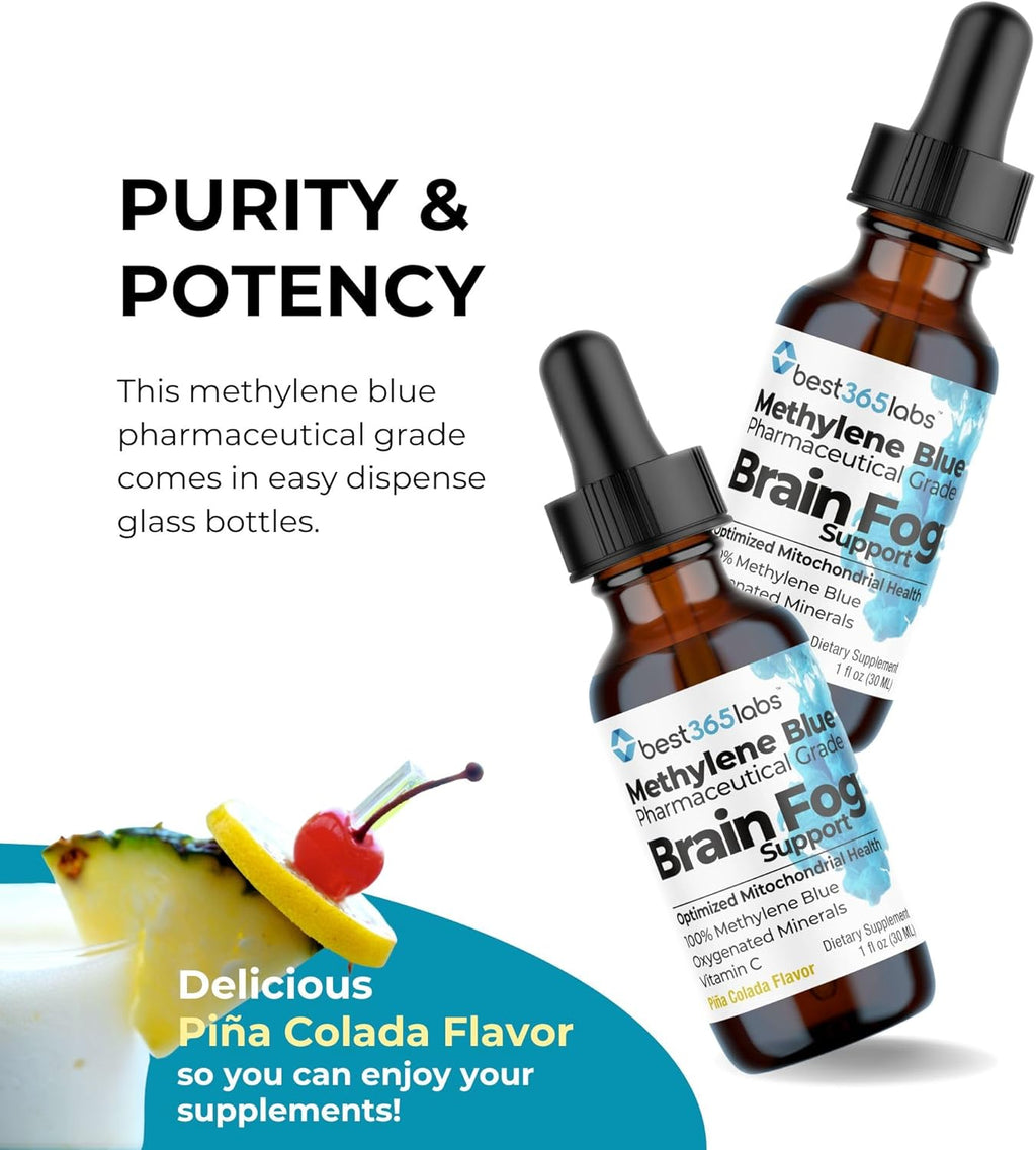 Be-OnGuard Methylene Blue con Vitamina C – Complemento Líquido para la Memoria y Claridad Mental