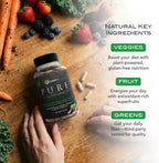 KaraMD Pure Nature | Suplemento de Verduras, Frutas y Hortalizas | Multivitamínico Integral y Antioxidantes | 20 Frutas y Verduras para Energía y Digestión | Sin Gluten y Vegano (Pack de 4)